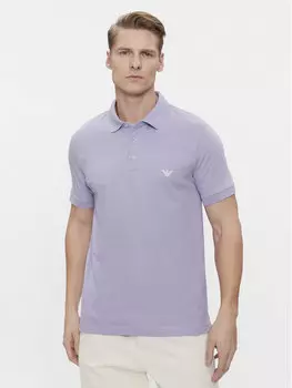 Рубашка поло стандартного кроя Emporio Armani Underwear, фиолетовый