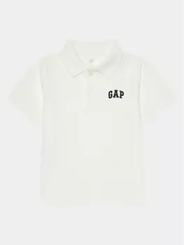 Рубашка поло стандартного кроя Gap, белый