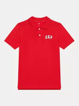 Рубашка поло стандартного кроя Gap, красный