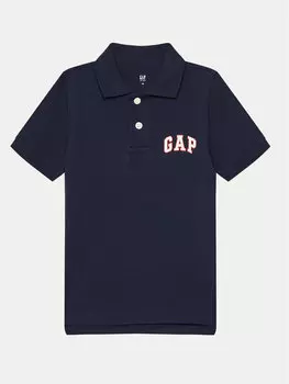 Рубашка поло стандартного кроя Gap, синий