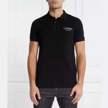 Рубашка поло стандартного кроя Iceberg, черный