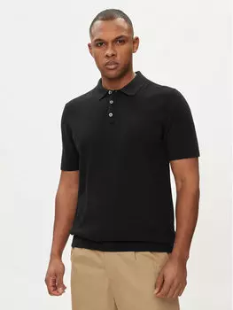 Рубашка поло стандартного кроя Jack&Jones, черный