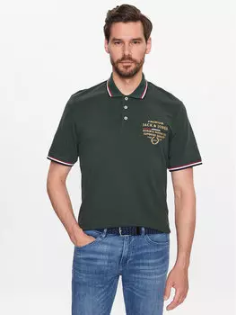 Рубашка поло стандартного кроя Jack&Jones, зеленый