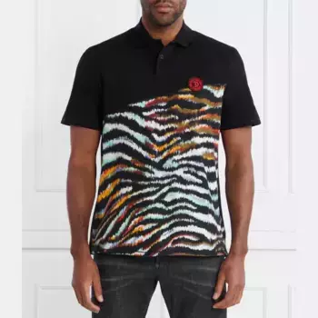 Рубашка поло стандартного кроя Just Cavalli, черный