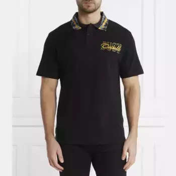 Рубашка поло стандартного кроя Just Cavalli, черный