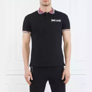 Рубашка поло стандартного кроя Just Cavalli, черный