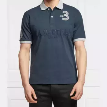 Рубашка поло стандартного кроя La Martina, синий