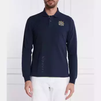 Рубашка поло стандартного кроя La Martina, синий