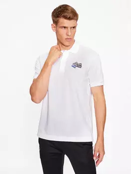 Рубашка поло стандартного кроя Lacoste, белый