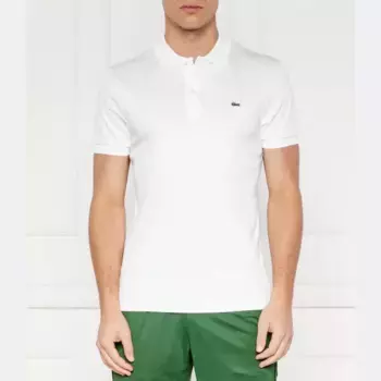 Рубашка поло стандартного кроя Lacoste, белый