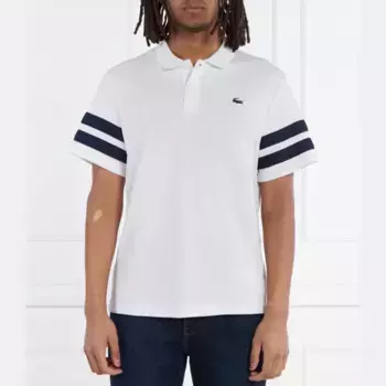 Рубашка поло стандартного кроя Lacoste, белый