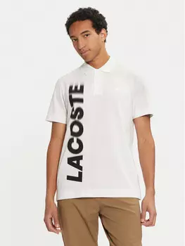 Рубашка поло стандартного кроя Lacoste, белый