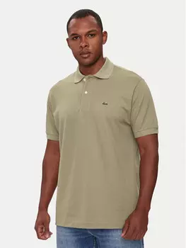 Рубашка поло стандартного кроя Lacoste, бежевый