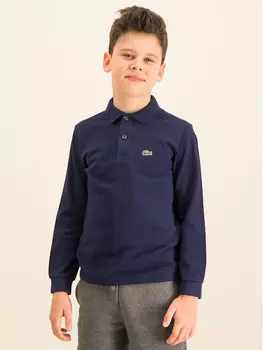 Рубашка поло стандартного кроя Lacoste, синий
