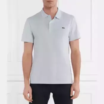 Рубашка поло стандартного кроя Lacoste, синий