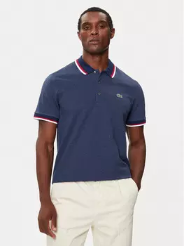 Рубашка поло стандартного кроя Lacoste, синий