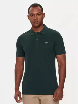 Рубашка поло стандартного кроя Lacoste, зеленый