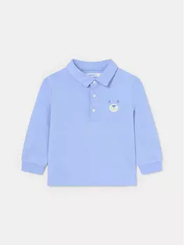 Рубашка поло стандартного кроя Mayoral, голубой