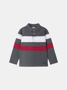 Рубашка поло стандартного кроя Mayoral, серый