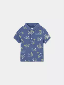 Рубашка поло стандартного кроя Mayoral, синий