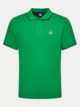 Рубашка поло стандартного кроя North Sails, зеленый