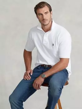 Рубашка поло стандартного кроя Polo Ralph Lauren Big & Tall, белая