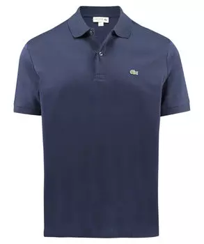 Рубашка поло стандартного кроя с короткими рукавами Lacoste, синий