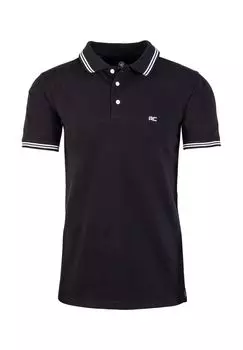 Рубашка-поло стандартного кроя с воротником-поло Rock Creek, черный