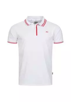 Рубашка-поло стандартного кроя с воротником-поло Rock Creek, белый