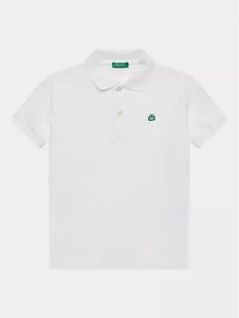 Рубашка поло стандартного кроя United Colors Of Benetton, белый