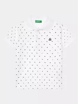 Рубашка поло стандартного кроя United Colors Of Benetton, белый