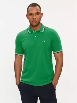 Рубашка поло стандартного кроя United Colors Of Benetton, зеленый