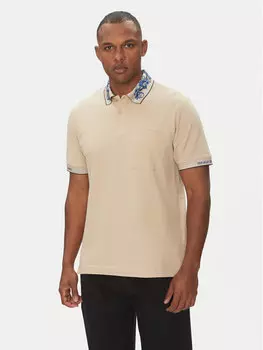Рубашка поло стандартный крой 78GAGT04 Versace Jeans Couture, бежевый