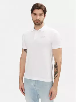 Рубашка поло стандартный крой 8NPF14 PJVQZ 0100 Ea7 Emporio Armani, белый