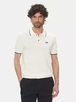 Рубашка поло стандартный крой Austin MAS001 YC041 La Martina, белый