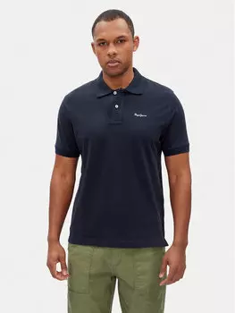 Рубашка поло стандартный крой Essential PM542298 Pepe Jeans, синий