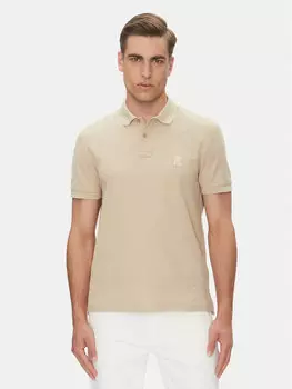 Рубашка поло стандартный крой MW0MW33167 Tommy Hilfiger, бежевый