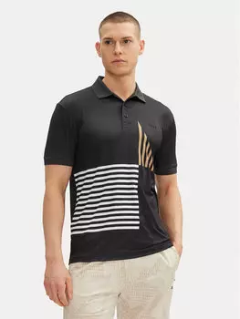Рубашка поло стандартный крой Paddy Striped C1 50539506 Boss, черный
