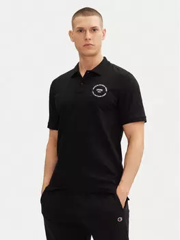 Рубашка поло стандартный крой Simon 12269299 Jack&Jones, черный