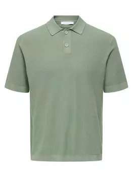 Рубашка поло стандартный крой Tony 22033571 Only & Sons, зеленый