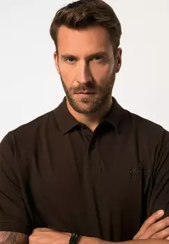Рубашка поло STOMACH FIT SHORT SLEEVE JP1880, темно-коричневый