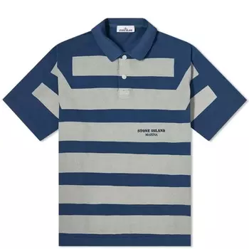 Рубашка-поло Stone Island Marina Stripe, синий