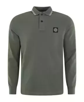 Рубашка поло Stone Island, зеленый