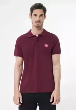 Рубашка поло STREET ONE MEN, однотонная, красный