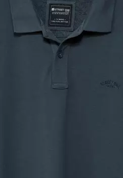 Рубашка поло Street One MEN, темно-синий