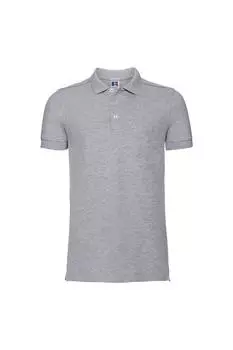 Рубашка поло стрейч с короткими рукавами Russell, серый