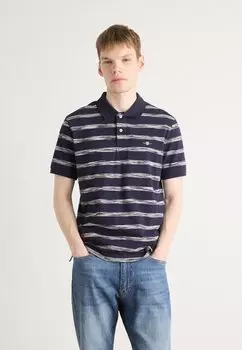 Рубашка поло STRIPED GANT, темно-синий