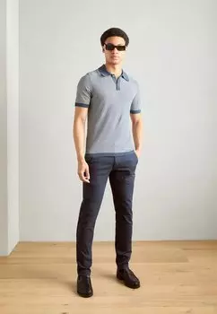 Рубашка-поло Structured Stripe Marc O'Polo, синий