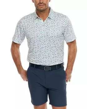 Рубашка-поло Sunset Sips Performance Stretch с классическим принтом Robert Graham, мультиколор