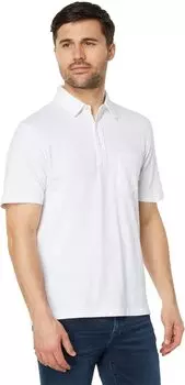 Рубашка-поло Sunwashed T-Shirt Polo Faherty, белый